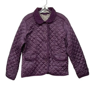 Cuddledown Quilted Deep Purple Coat Size Large (L)